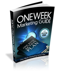 one week marketing plan